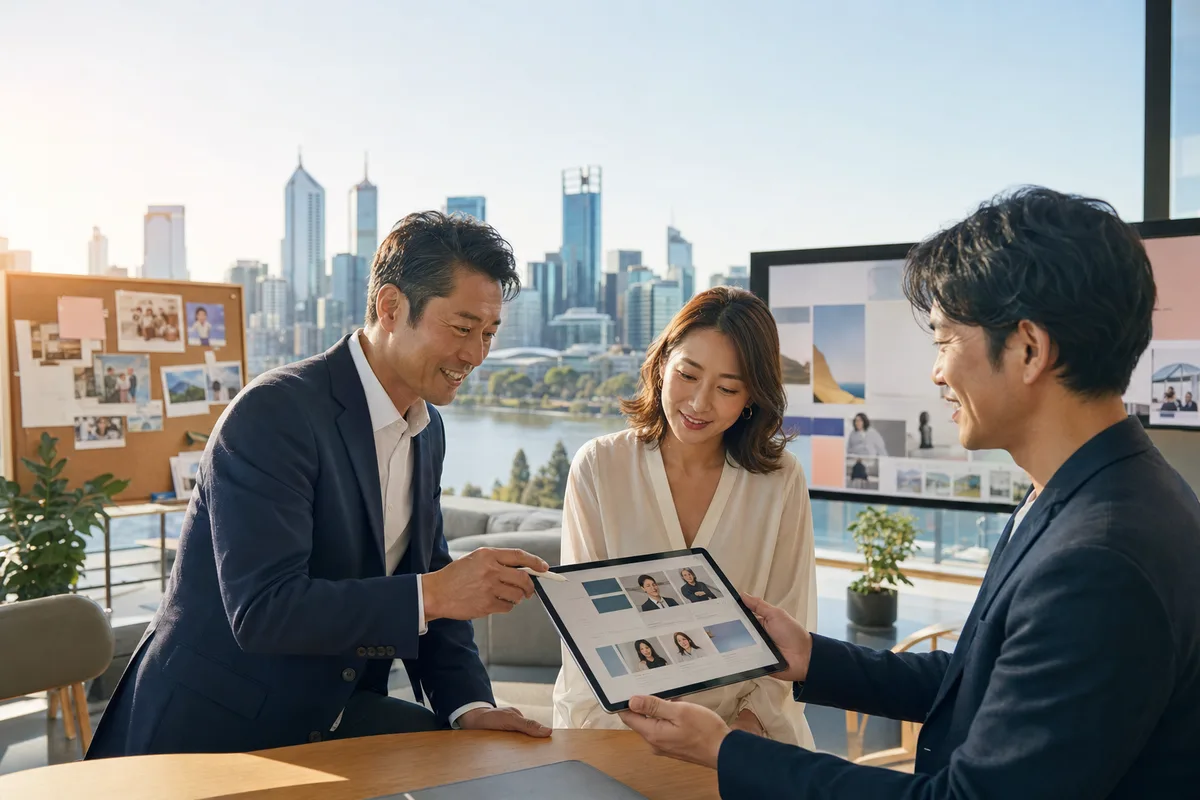 広告掲載と企業スカウト人材を相談しているビジネスシーン